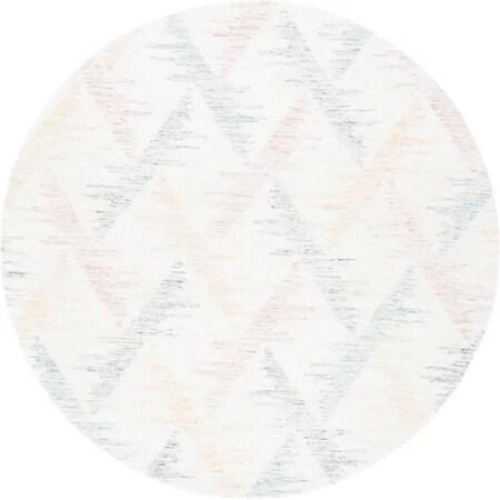 Safavieh 6 x 6 ft. Rodeo Drive Round Area Rug; Ivory & Blue RD103M-6R
